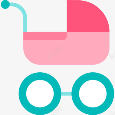 婴儿车玩具4扁平图标图标
