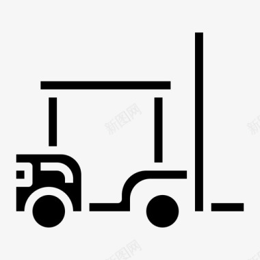 叉车运输工具卡车图标图标