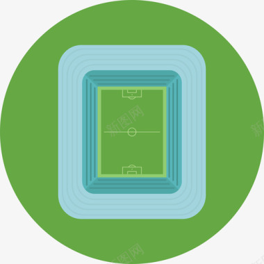 足球场足球2号平圈图标图标