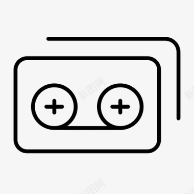 盒式磁带音频音乐图标图标