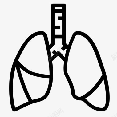 肺哮喘器官图标图标