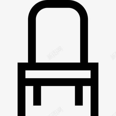 椅子家具线性线性图标图标