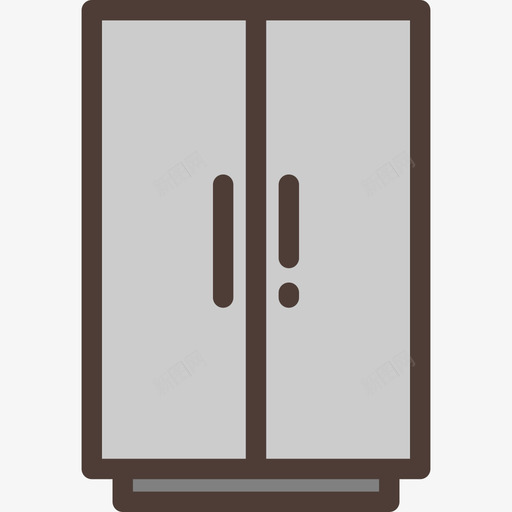 冰箱厨房元素3线性颜色图标svg_新图网 https://ixintu.com 冰箱 厨房元素3 线性颜色