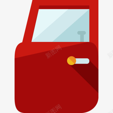 车门汽车服务平板图标图标