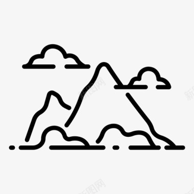 山云风景图标图标