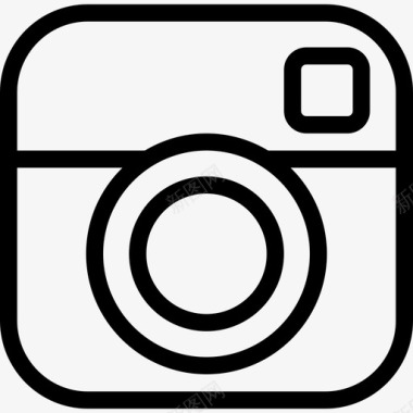 Instagram品牌系列线性图标图标