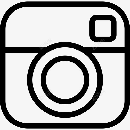Instagram品牌系列线性图标svg_新图网 https://ixintu.com Instagram 品牌系列 线性