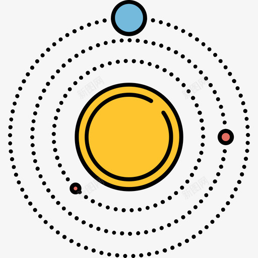 太阳系科学与设备6彩色128px图标svg_新图网 https://ixintu.com 太阳系 彩色128px 科学与设备6