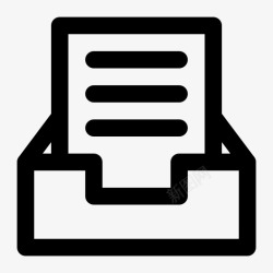 存储空间收件箱文档文档夹存储空间图标高清图片