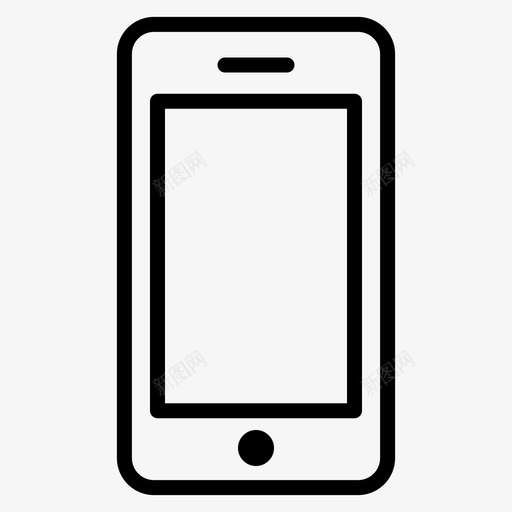 智能手机手机电话图标svg_新图网 https://ixintu.com 家用电子产品 手机 智能手机 电话