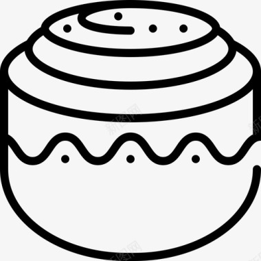 肉桂卷肉桂面包糕点图标图标