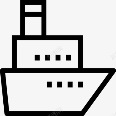 船运输2直线图标图标