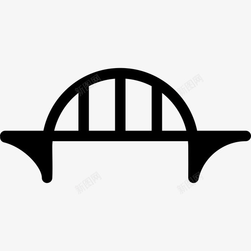 桥位置4填充图标svg_新图网 https://ixintu.com 位置4 填充 桥