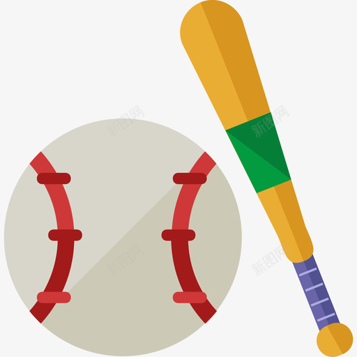 棒球运动12平手图标svg_新图网 https://ixintu.com 平手 棒球 运动12