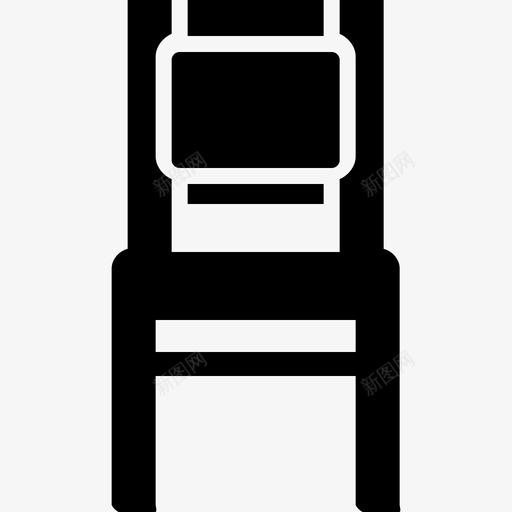 椅子家具和白色物品实心图标svg_新图网 https://ixintu.com 实心 家具和白色物品 椅子