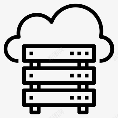 云服务器计算机网络图标图标