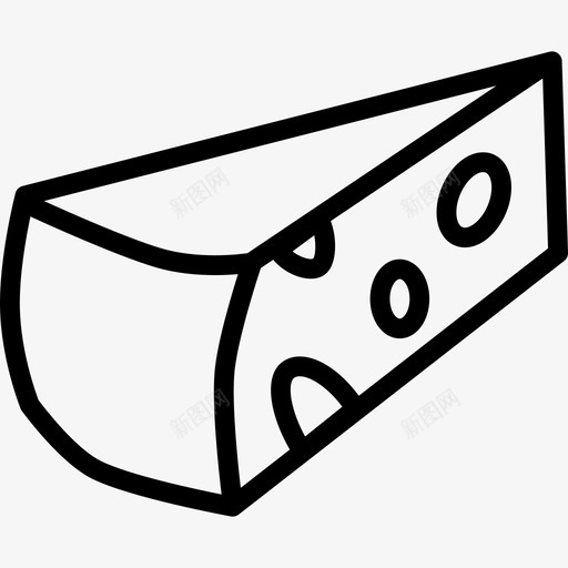 奶酪厨房元素直纹图标svg_新图网 https://ixintu.com 厨房元素 奶酪 直纹