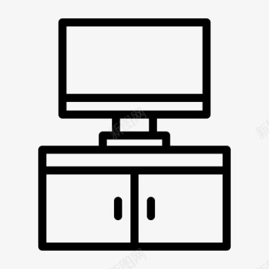 电视橱柜家具图标图标