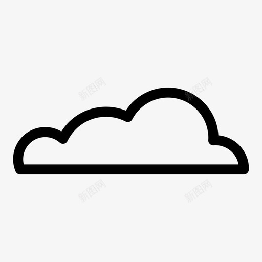 云空气天气图标svg_新图网 https://ixintu.com 云 大气层 天气 天空 空气