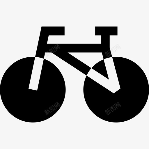 自行车时髦风格5填充图标svg_新图网 https://ixintu.com 填充 时髦风格5 自行车
