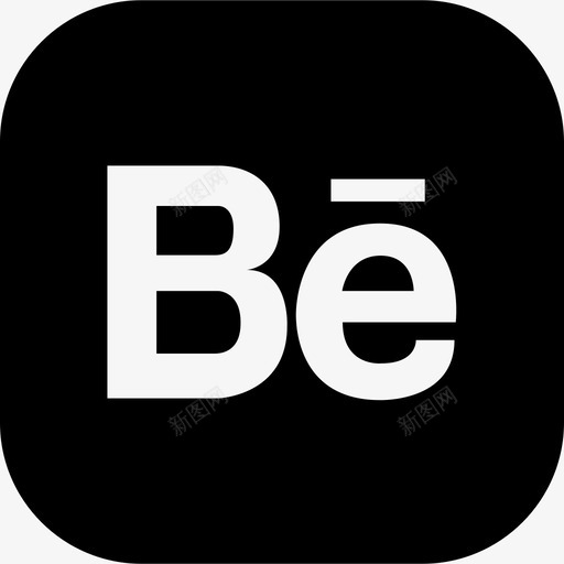 Behance社交媒体9固态图标svg_新图网 https://ixintu.com Behance 固态 社交媒体9