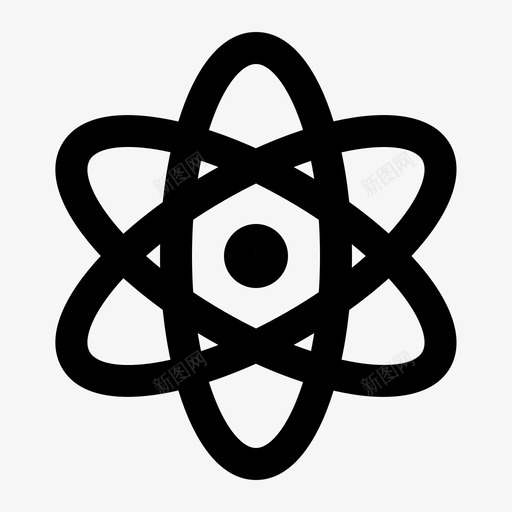 原子原子结构化学图标svg_新图网 https://ixintu.com 化学 原子 原子结构 校线图标集 科学 质子