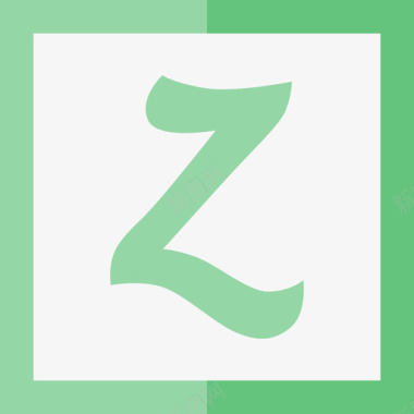 Zerply社交媒体徽标套装扁平图标图标
