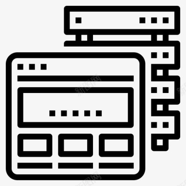 网络托管管理服务器图标图标