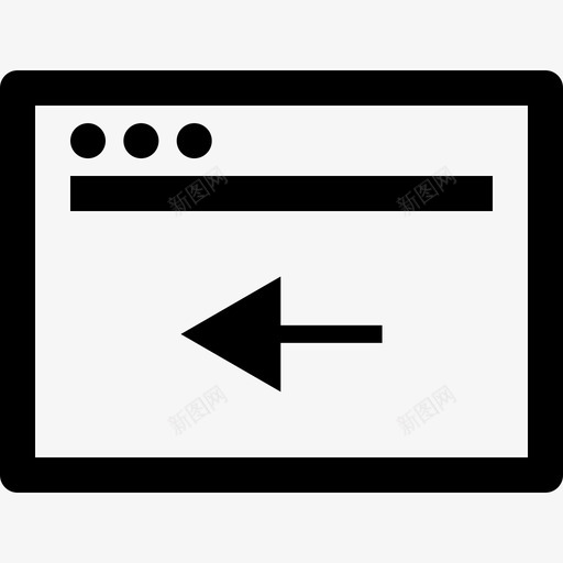 浏览器业务标志符号线性图标svg_新图网 https://ixintu.com 业务标志符号 浏览器 线性
