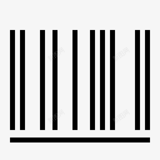 条形码标识产品图标svg_新图网 https://ixintu.com 产品 安全标志符号 扫描 条形码 标识