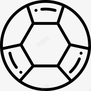 足球运动器材4直线型图标图标