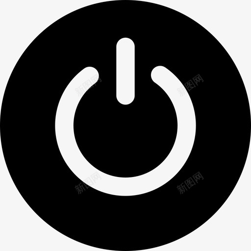 电源按钮ui图标4填充svg_新图网 https://ixintu.com ui图标4 填充 电源按钮