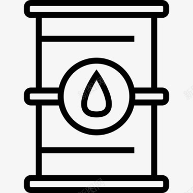 石油工业3线性图标图标