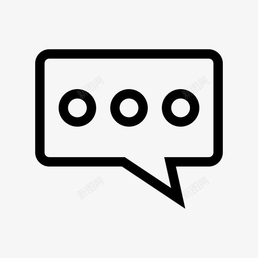 短信聊天信息图标svg_新图网 https://ixintu.com 信息 短信 移动用户界面元素 聊天 语音 通话