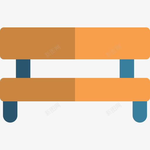 长凳城市和建筑物颜色平淡图标svg_新图网 https://ixintu.com 城市和建筑物颜色平淡 长凳