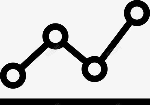 图表增长折线图图标svg_新图网 https://ixintu.com 图表 增长 折线图