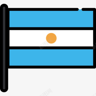 阿根廷国旗收藏2桅杆图标图标
