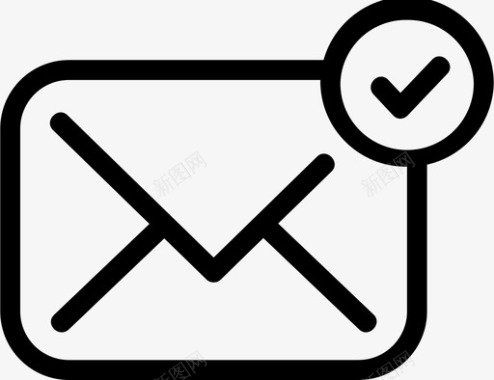 邮件检查通信电子邮件图标图标