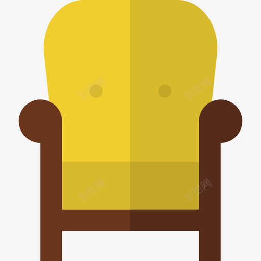 扶手椅家具11扁平图标svg_新图网 https://ixintu.com 家具11 扁平 扶手椅