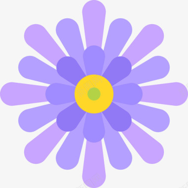 紫菀花2扁平图标图标