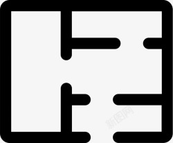 楼层布局布局公寓楼层平面图图标高清图片
