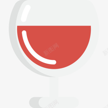 葡萄酒圣诞节28平淡图标图标