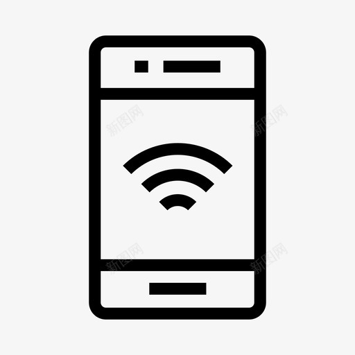 移动信号设备电话图标svg_新图网 https://ixintu.com wifi 电话 移动信号 网络共享线路 设备