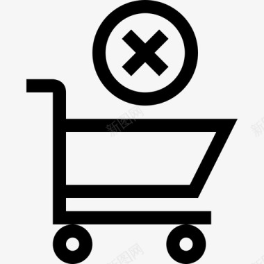 删除购物车购买电子商务图标图标