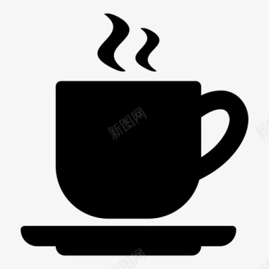 热杯饮料咖啡杯图标图标