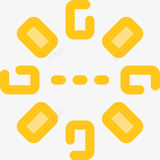 加载用户界面10黄色图标svg_新图网 https://ixintu.com 加载 用户界面10 黄色