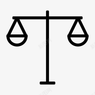 正义平衡法律图标图标