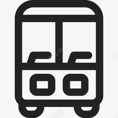公共汽车送货旅游图标图标