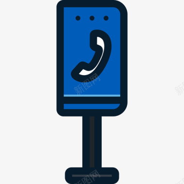 公用电话通信5线颜色图标图标