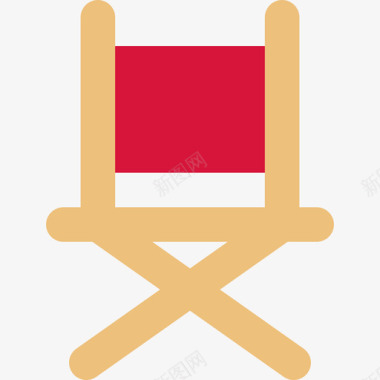 椅子烧烤元素平板图标图标